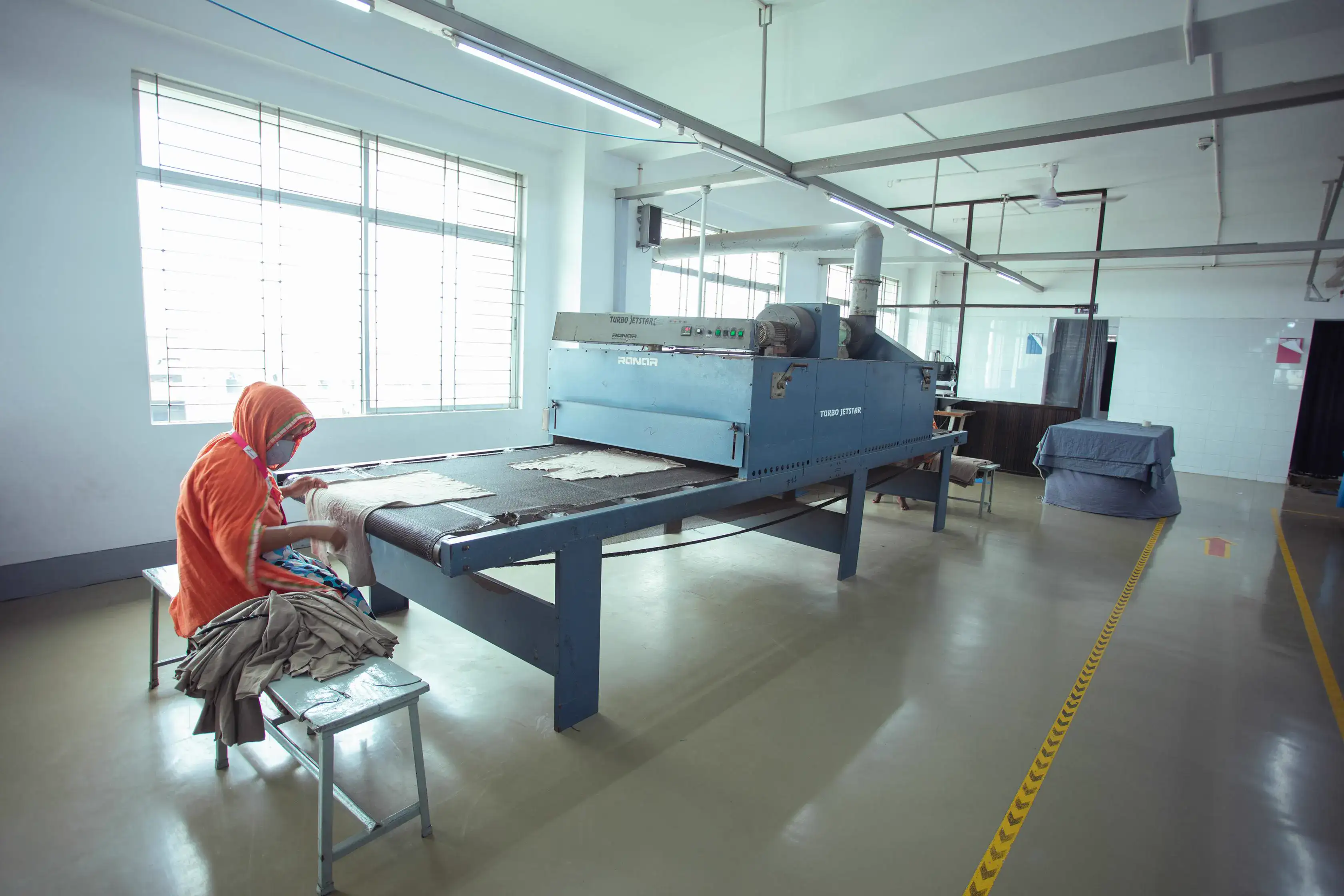 Skilled worker at Knittex
